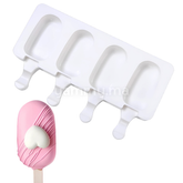 Moule Silicone à 4 Mini Glaces Classique Magnum